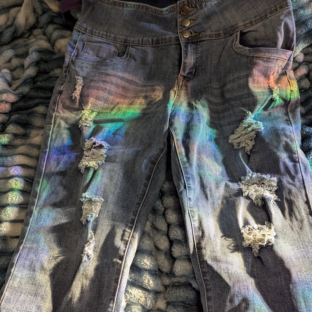 Hybrid & Company Gray High Rise Jeans